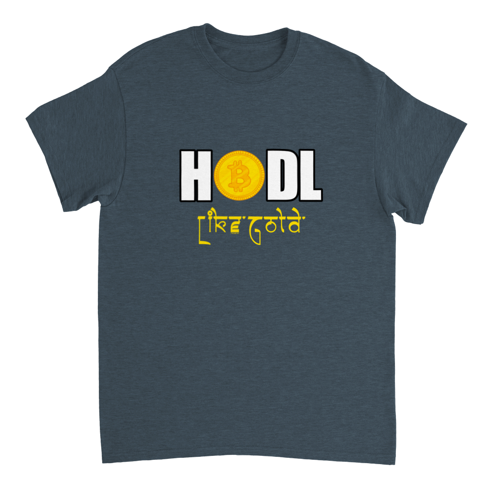 Hold Like Gold Desi Bit Coin Heavyweight Unisex Crewneck T-shirt