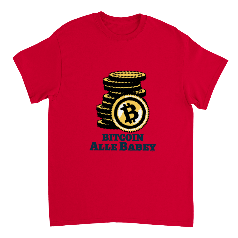 Bitcoin wale Babey Heavyweight Unisex Crewneck T-shirt