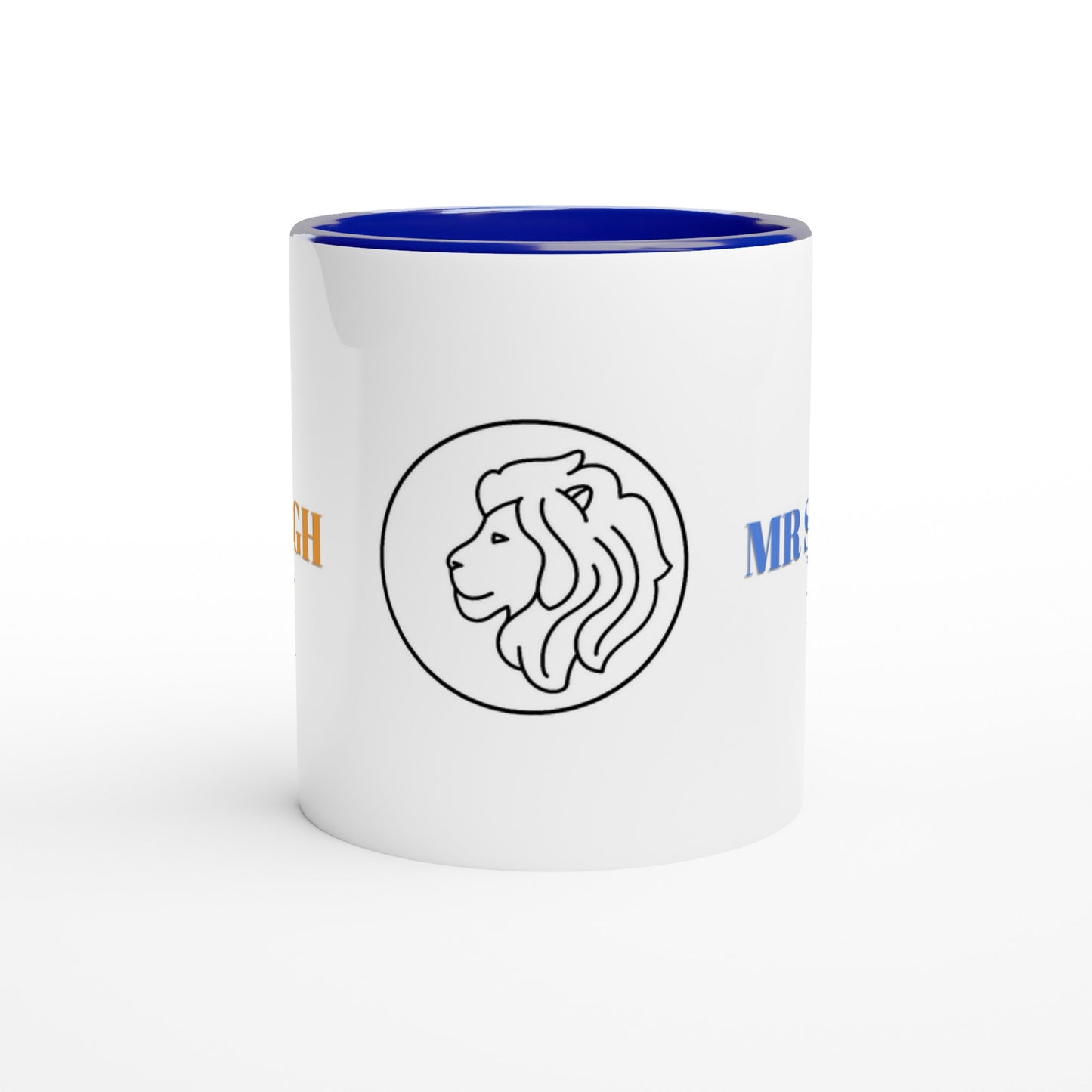 Lion the Singh 11oz Ceramic Mug with Your LAST NAME