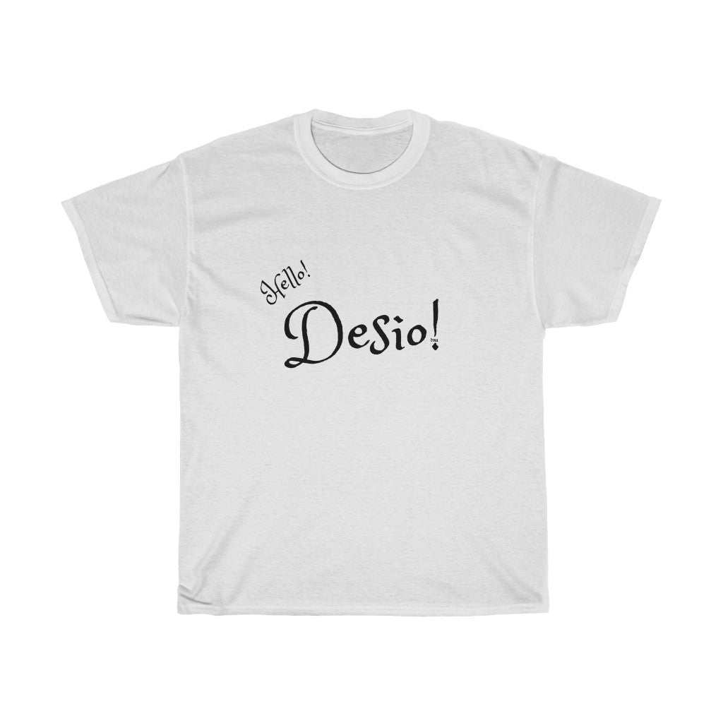 Hello Desio Mens Heavy Cotton Tee