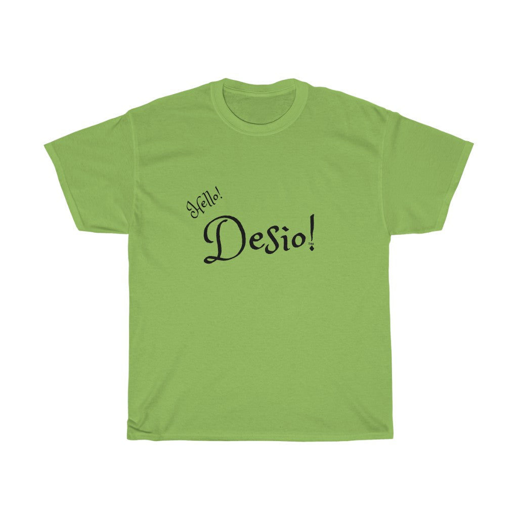 Hello Desio Mens Heavy Cotton Tee