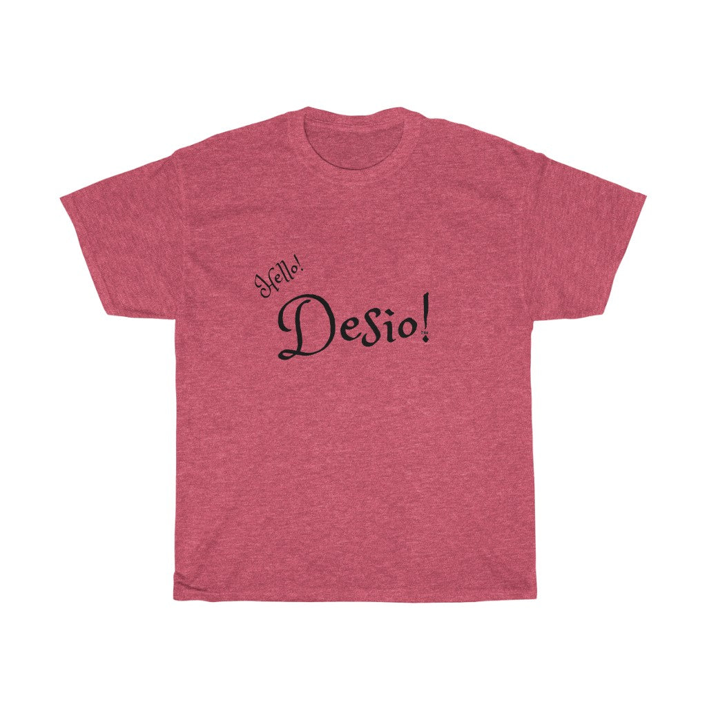 Hello Desio Mens Heavy Cotton Tee