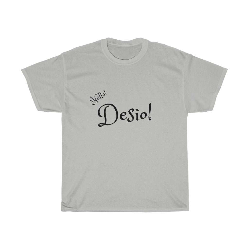 Hello Desio Mens Heavy Cotton Tee