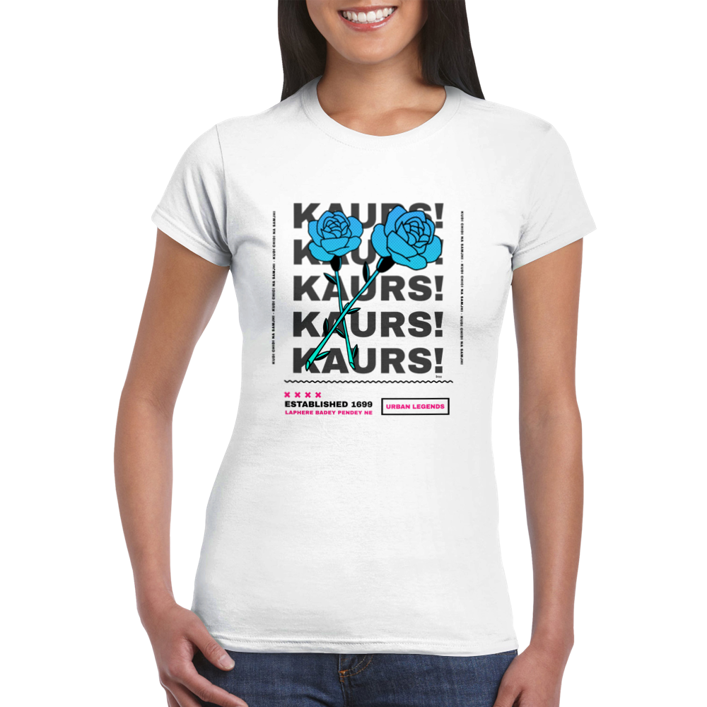 KAUR KAUR KAUR Only Womens Crewneck T-shirt