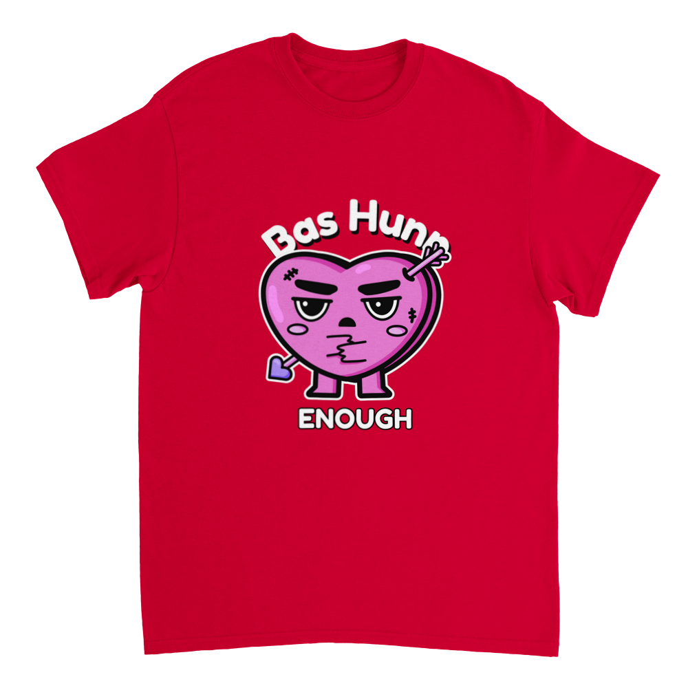 Bas hunn Enough Heavyweight Women Crewneck T-shirt