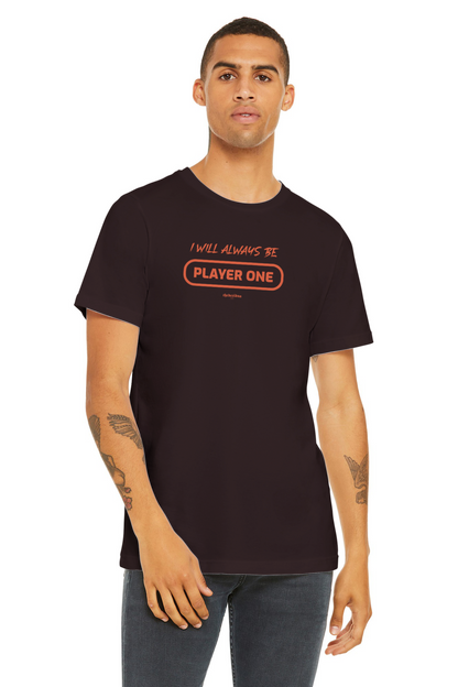 Player one Premium Mens Crewneck T-shirt