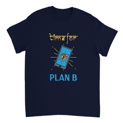 Bitcoin time for plan B Heavyweight Unisex Crewneck T-shirt