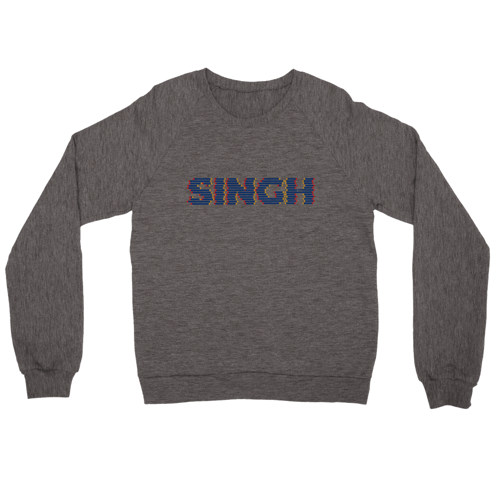 Singh minimal Design Desi Punjabi Premium Mens Crewneck Sweatshirt