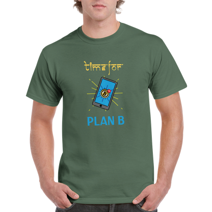 Bitcoin time for plan B Heavyweight Unisex Crewneck T-shirt