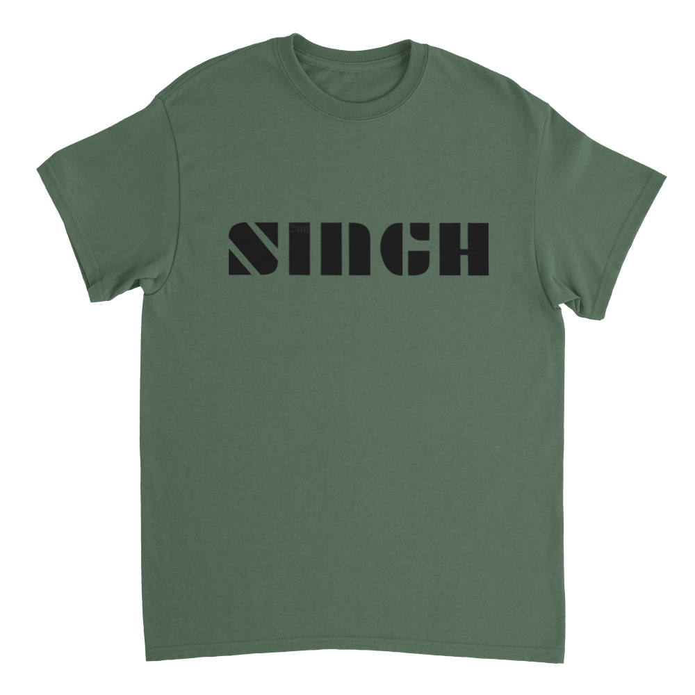 Singh Dashing font Desi Punjabi Heavyweight Unisex Crewneck T-shirt