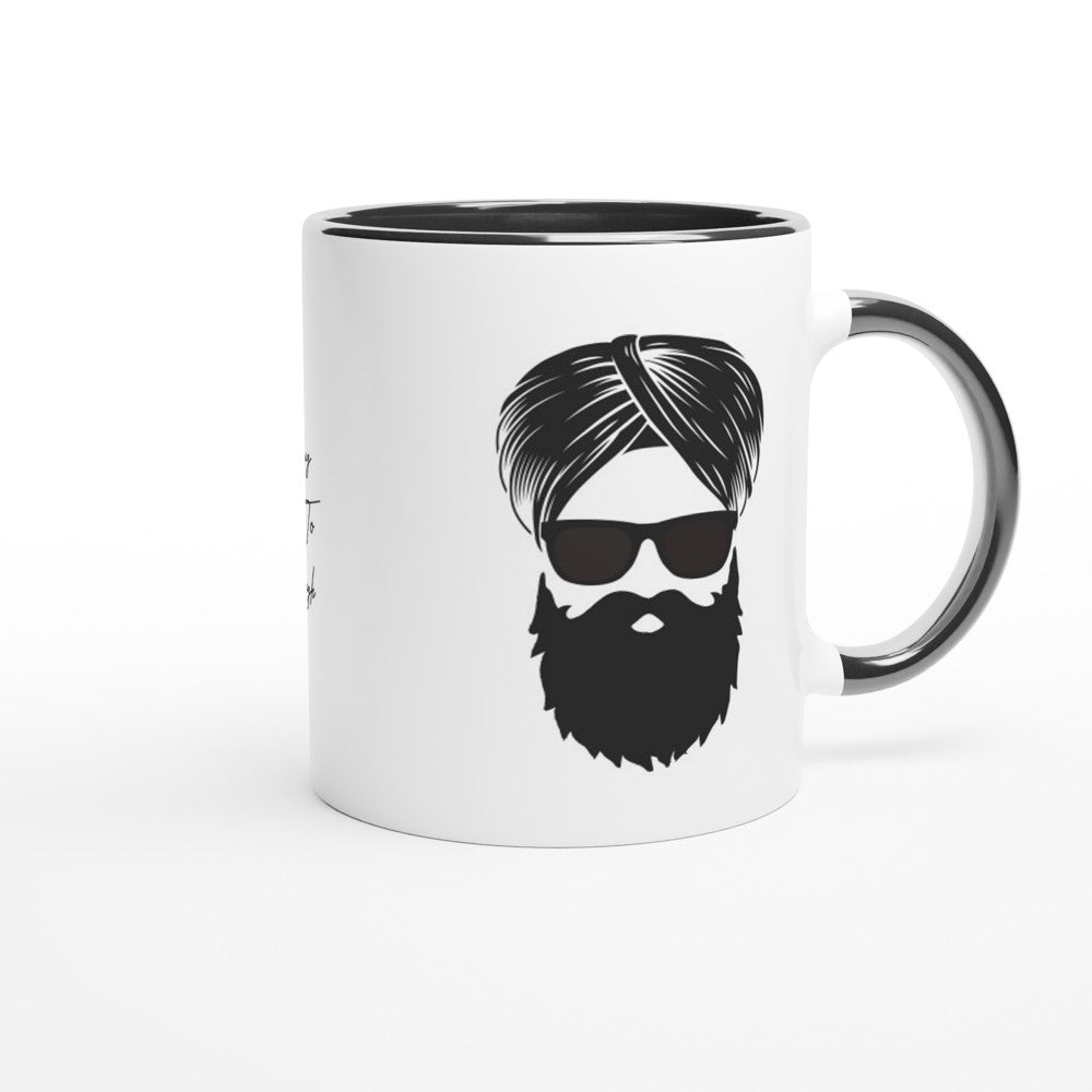 Mr Singh Sardar Ji "this mug belongs to Mr Singh White 11oz Ceramic Mug with Color Inside