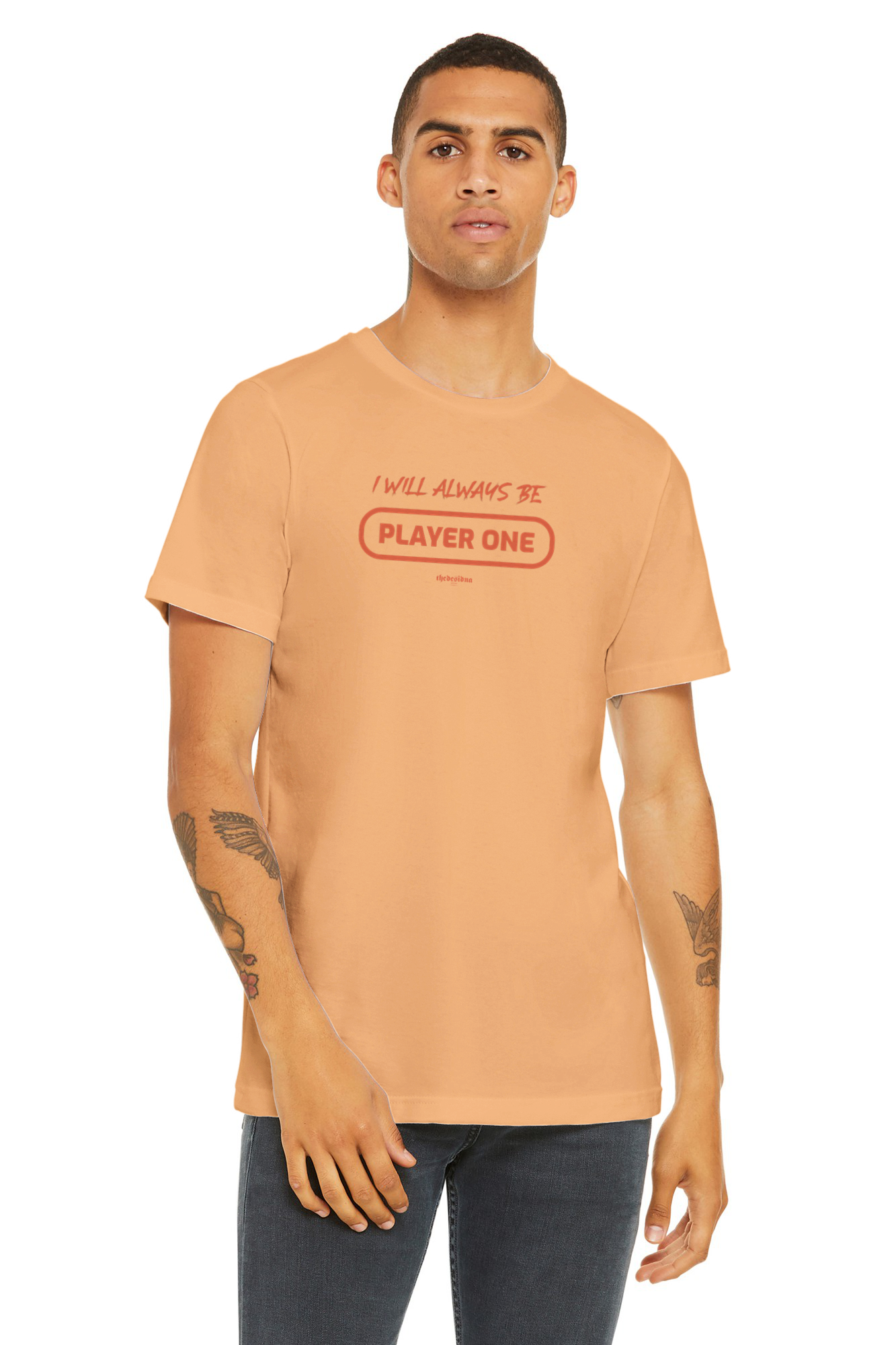 Player one Premium Mens Crewneck T-shirt