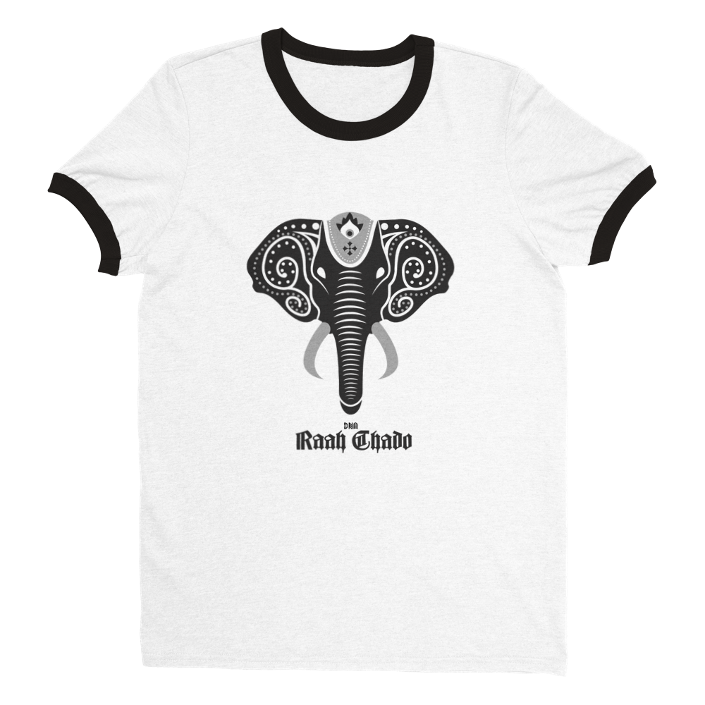 Elephant Raah Chado Men's Ringer T-shirt