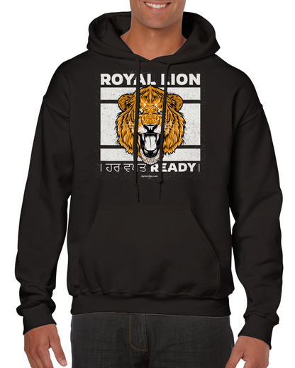 Royal Lion always ready Mens Pullover Hoodie