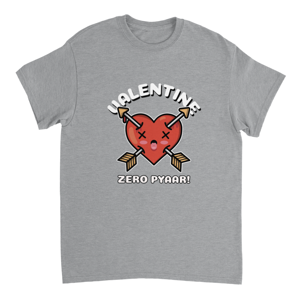 Zero Pyaar on This Valentines  Desi Heavyweight Unisex Crewneck T-shirt