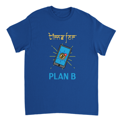 Bitcoin time for plan B Heavyweight Unisex Crewneck T-shirt