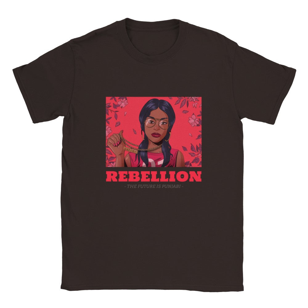 Rebellion The future is Punjabi Womens Crewneck T-shirt